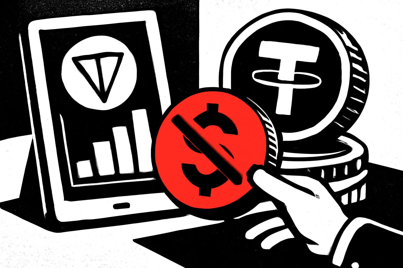 Adgora payout fees for TON versus USDT