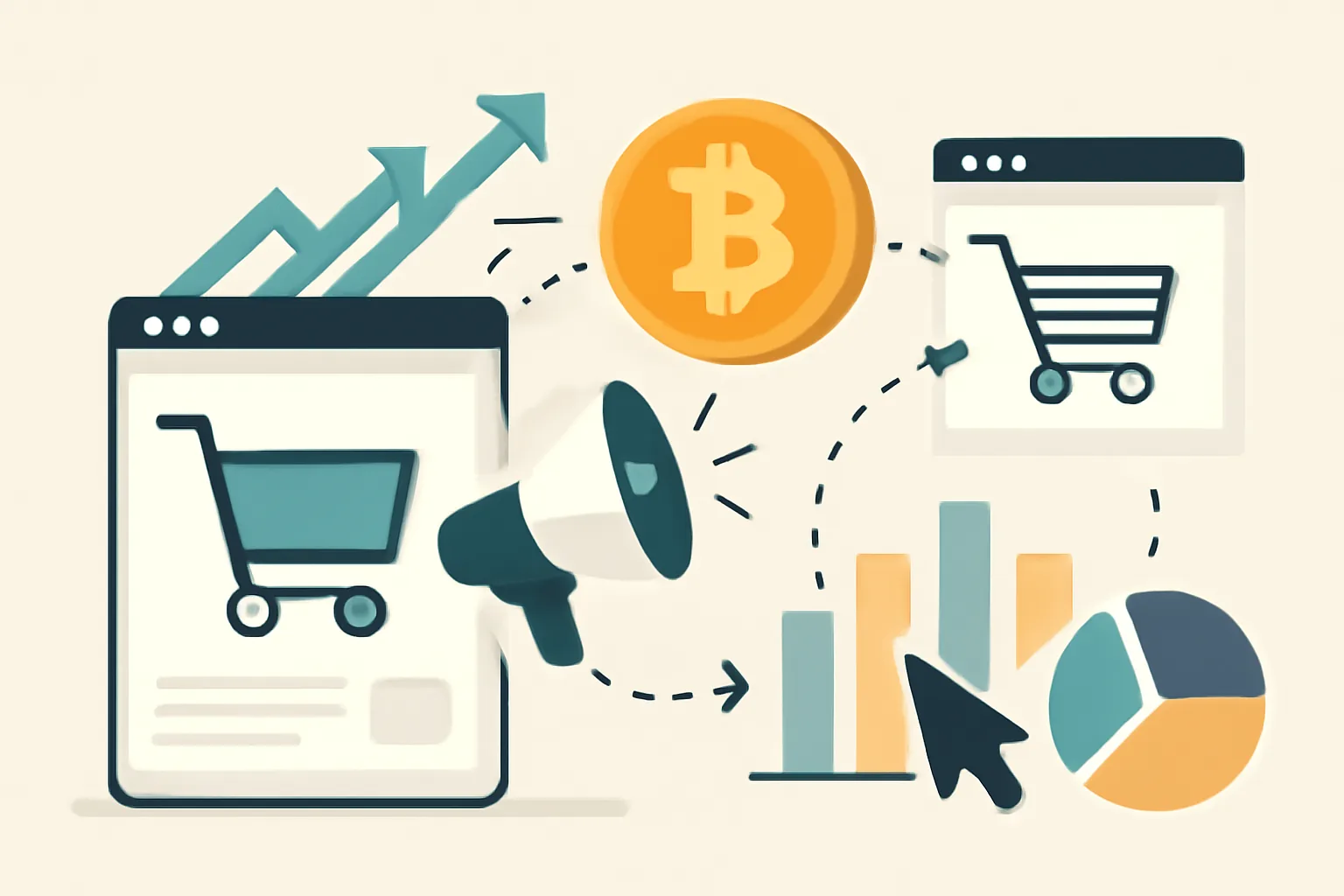 Крипторекламная сеть для e-commerce: руководство по платному трафику