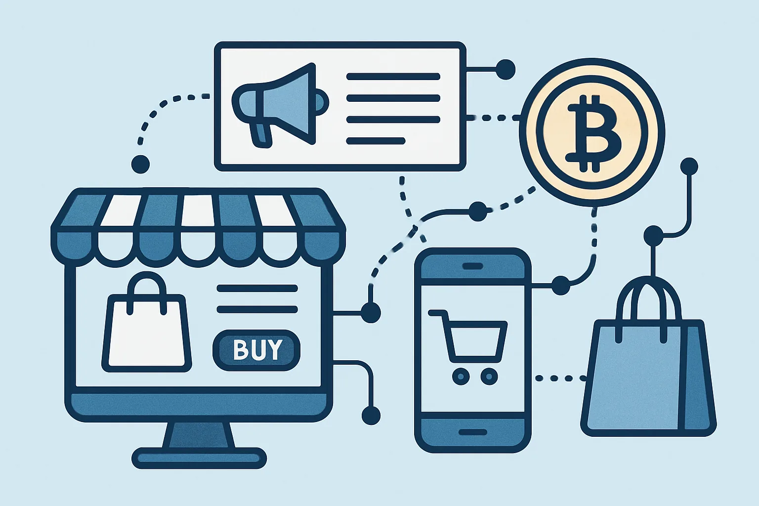 Crypto Ad Network for E-Commerce Stores