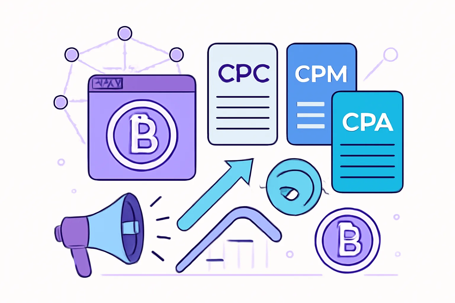 Crypto Ad Network CPC CPM CPA Differences Guide